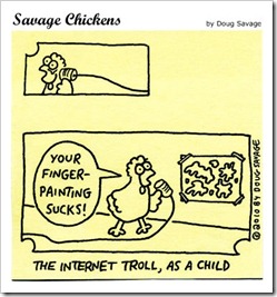 Vignetta The Internet troll, as a child 