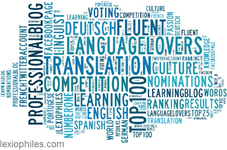 Top Language Lovers word cloud – lexiophiles.com