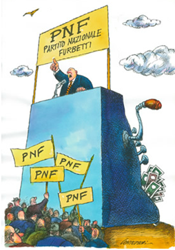 Partito Nazionale Furbetti – vignetta di Contemori