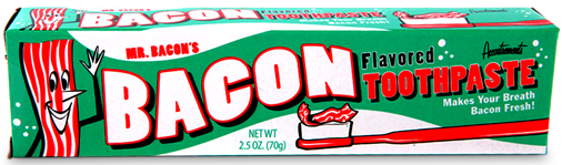 dentifricio al bacon
