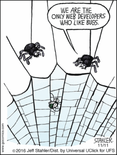 WE ARE THE ONLY WEB DEVELOPERS WHO LIKE BUGS