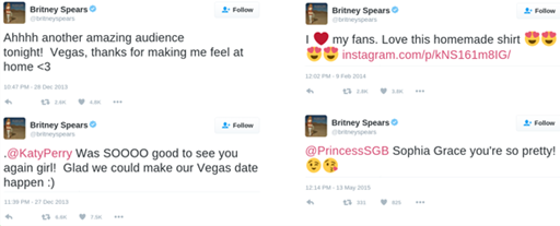 tweet Britney Spears