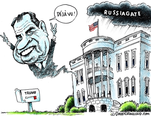Russiagate: Casa Bianca con fantasma di Richard Nixon che dice Déjà vu!
