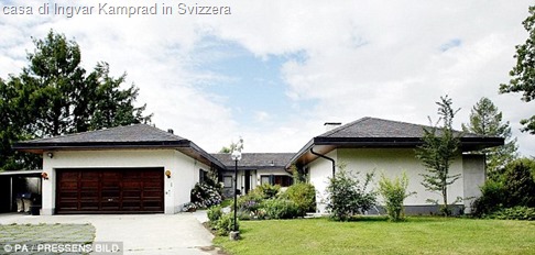 foto del “bungalow”di Ingvar Kamprad in Svizzera