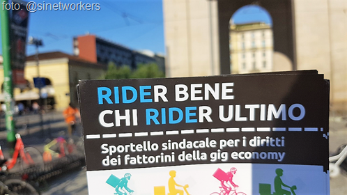RIDER BENE CHI RIDER ULTIMO – Sportello sindacale per i diritti dei fattorini della gig economy