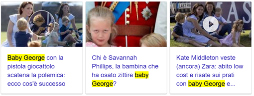 Baby George con la pistola giocattolo scatena la polemica – Chi è Savannah Phillips, la bambina che ha osato zittire baby George – Kate Middleton veste Zara: abito low cost e risate sui prati con baby George