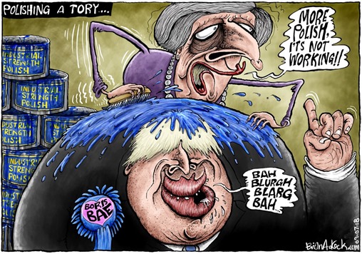 vignetta Brian Adcock intitolata Polishing a Tory