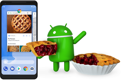rappresentazione ufficiale di Android 9 Pie