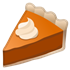 emoji di Google: fetta di pumpkin pie