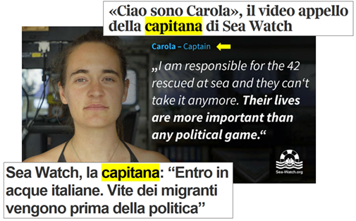 1 “Ciao sono Carola”, il video appello della capitana di Sea Watch; 2 Sea Watch, la capitana: “Entro in acque italiane. Vte dei migranti vengono prima della politica”