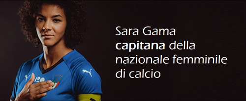 Sara Gama capitana della nazionale femminile di calcio