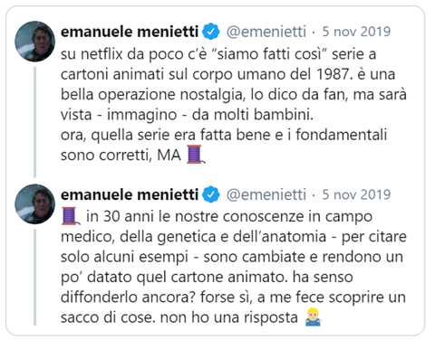 tweet di Emanuele Menietti