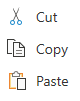 cut copy paste