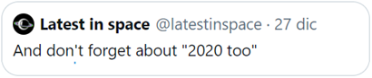 And don’t forget about “2020 too”