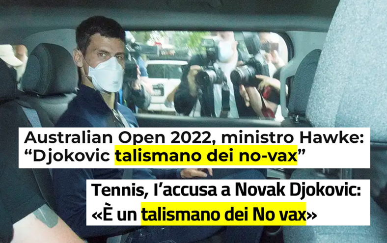 Foto di Novak Djokovic e titoli: 1 Australian Open 2022, ministro Hawke: “Djokovic talismano dei no-vax”; 2 Tennis, l’accusa a Novak Djokovic: «È un talismano dei No vax»